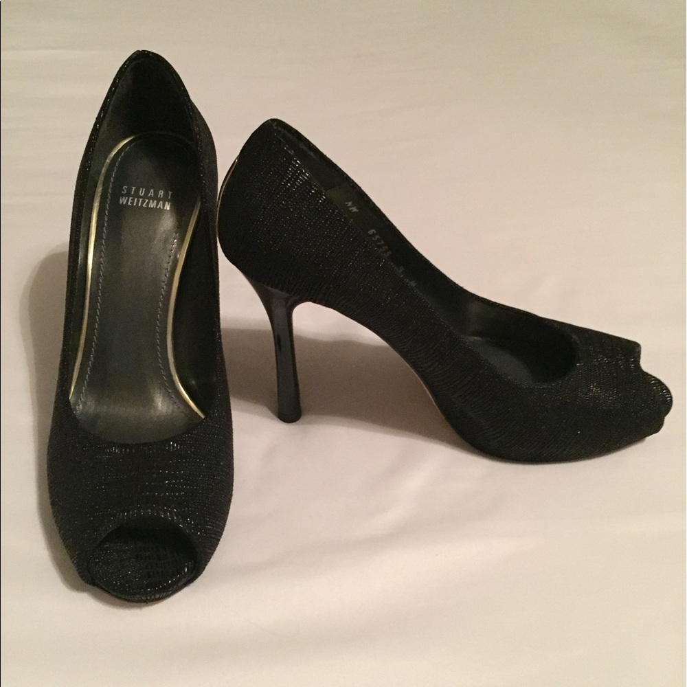 Stuart Weitzman Peep-toe Stiletto Pumps