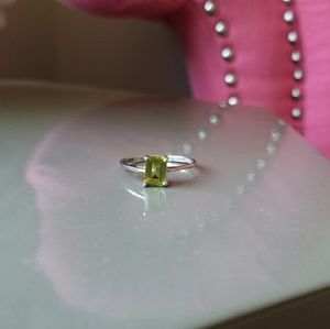 Peridot Solitaire Ring