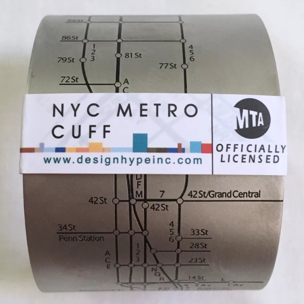 Designhype NYC Metro Stainless Steel Bracelet Cuff