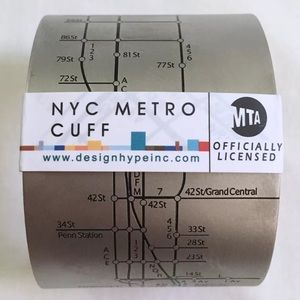 Designhype NYC Metro Stainless Steel Bracelet Cuff