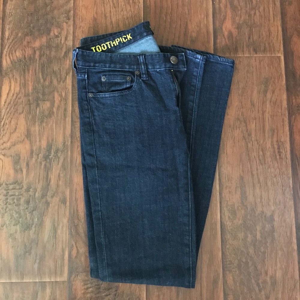 J. Crew Toothpick Jean in Midnight Wash