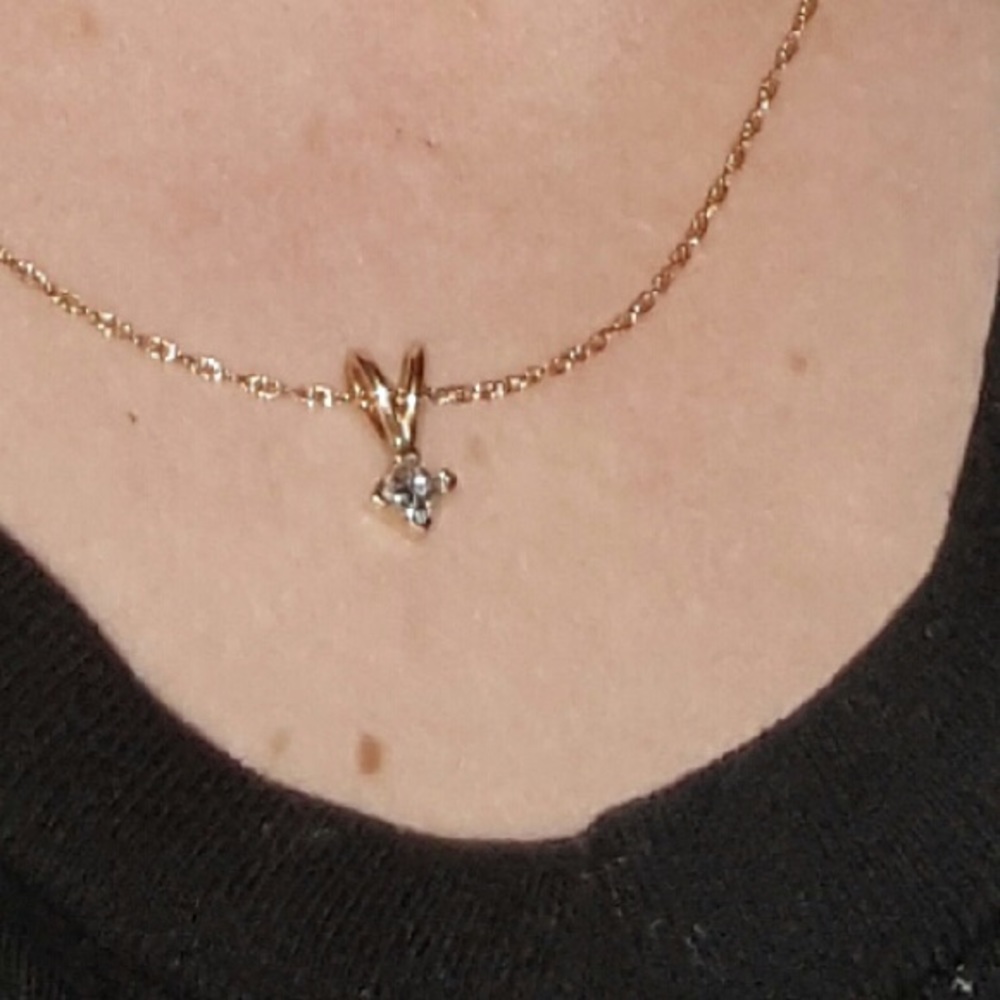 Half cut diamond necklace sale today only
