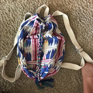Multi colored backpack