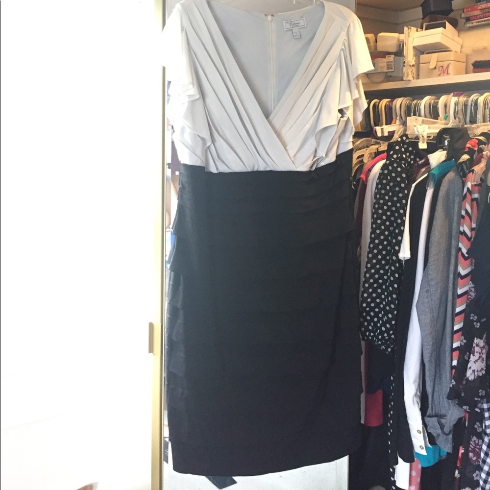 Ruffle Sleeve Formal Dress