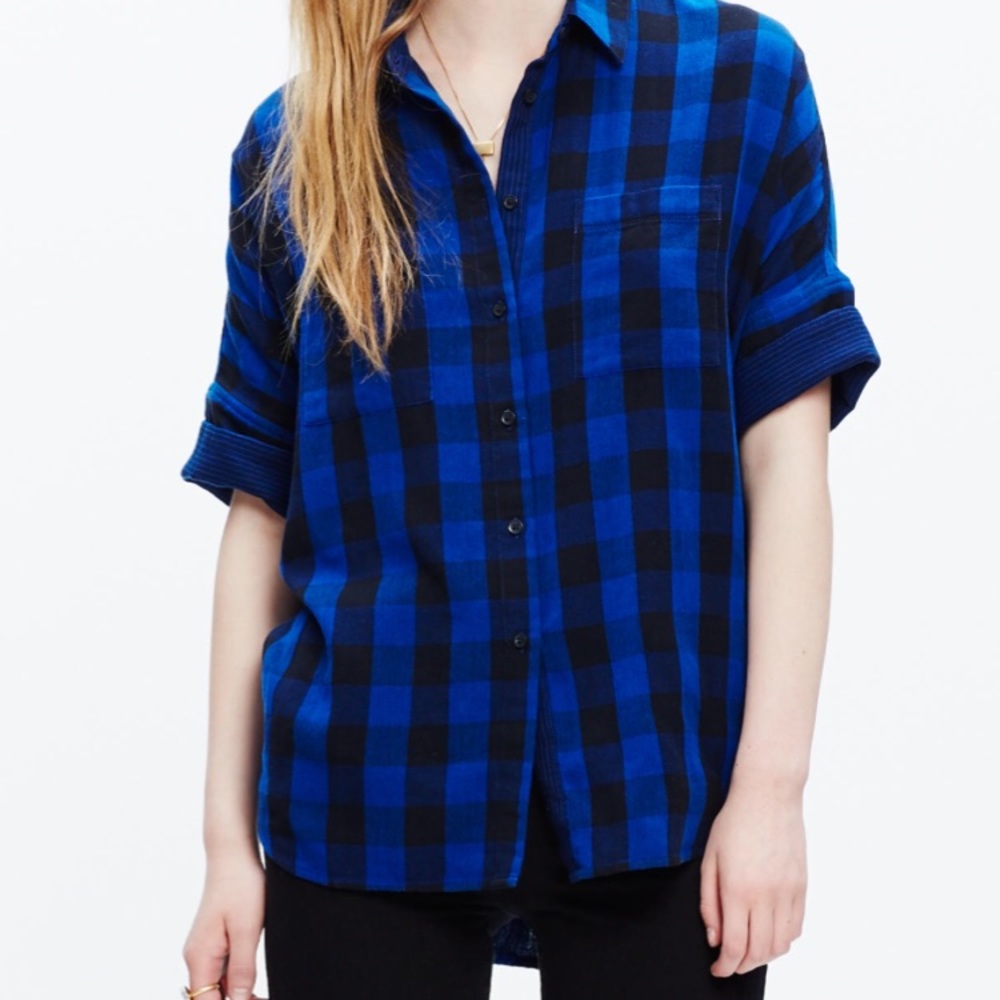 Madewell courier shirt in buffalo check