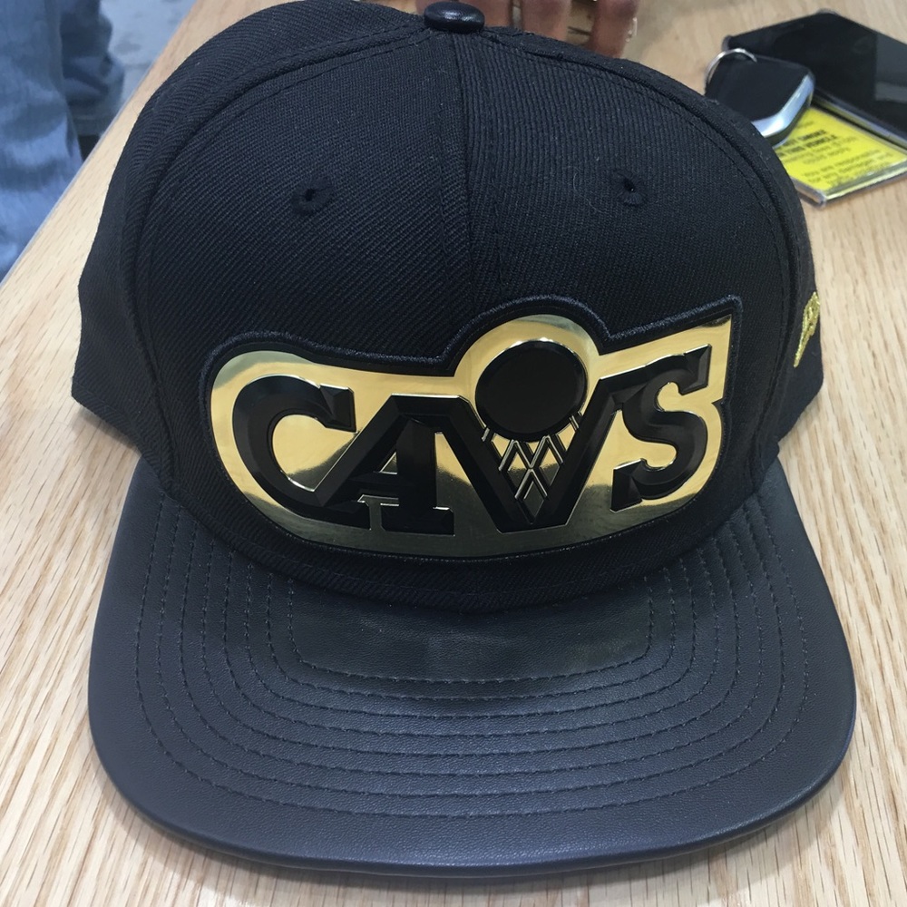 Gold Cavs Emblem hat