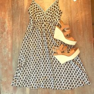 NWT J.Crew Silk Navy Blue Dress