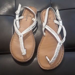 White American eagle sandals