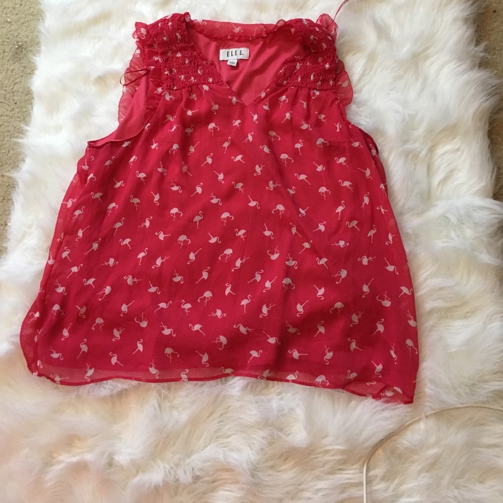 ELLE flamingo blouse