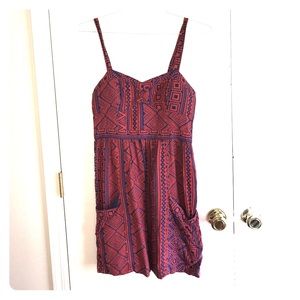 Tribal print sundress with fun back!