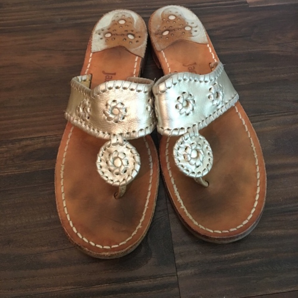 Jack Rogers, platinum color!