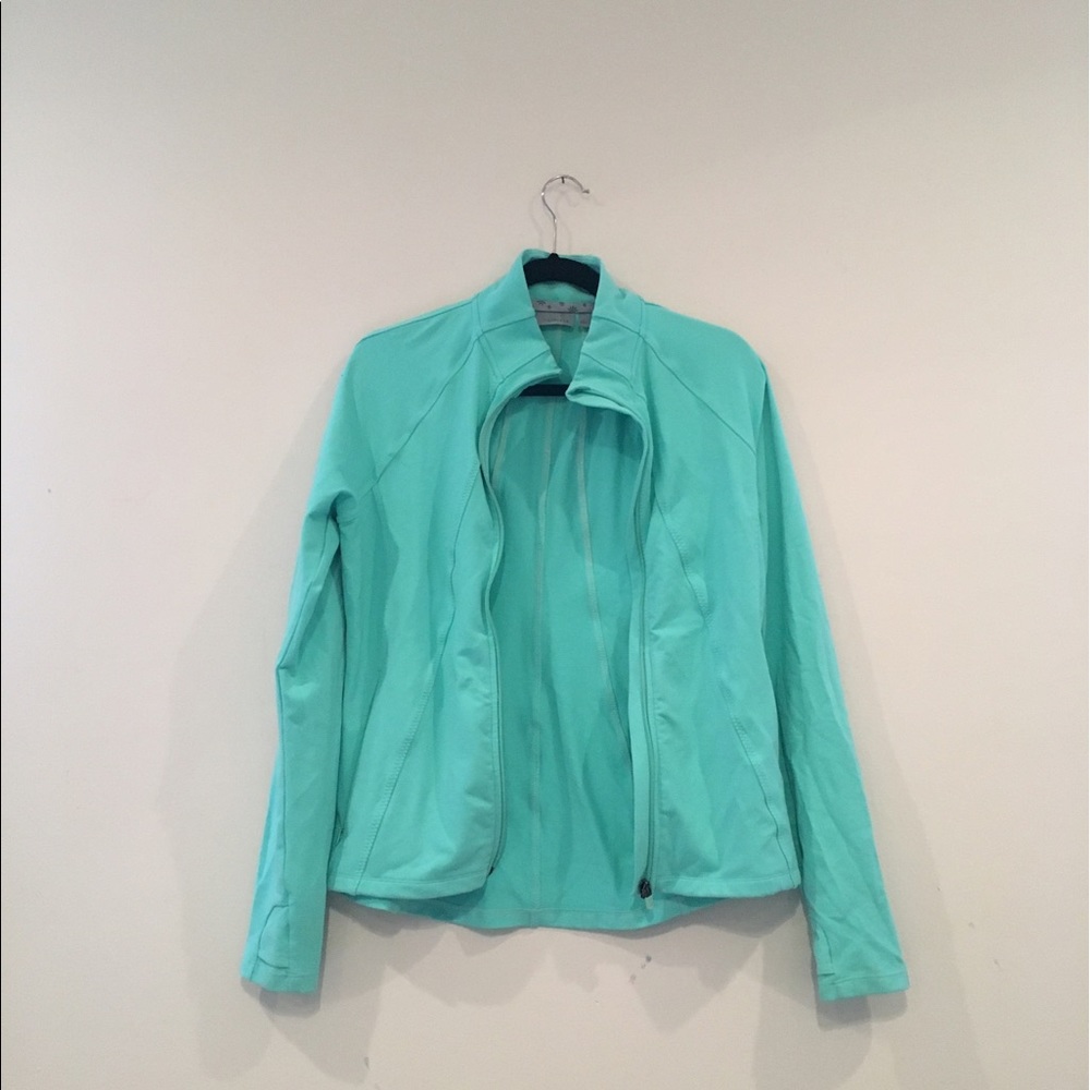Athleta mint green workout jacket