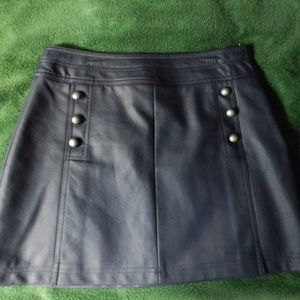 Pleather Mini Skirt