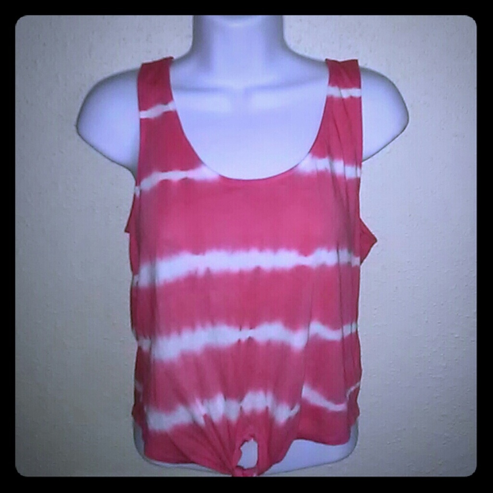 Forever 21 TYE DYE Front Knot Tie Tank