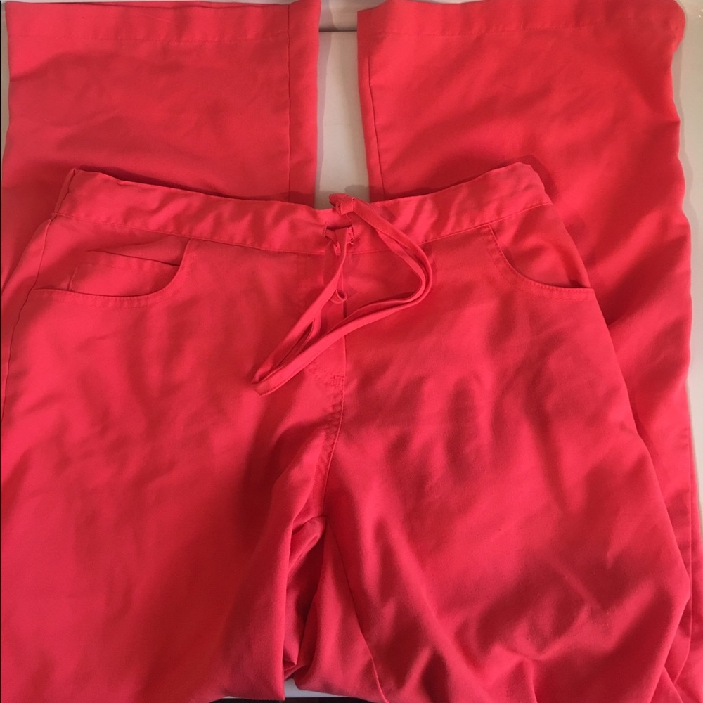 Greys anatomy scrub set neon pink