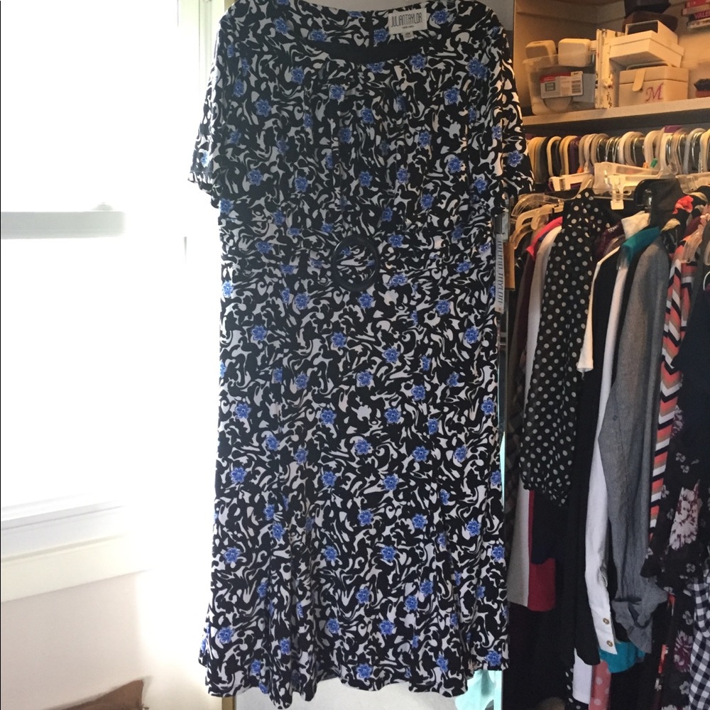 Floral, mid-length, formal dress