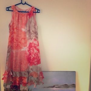 ☀️Madison Leigh floral ruffle dress