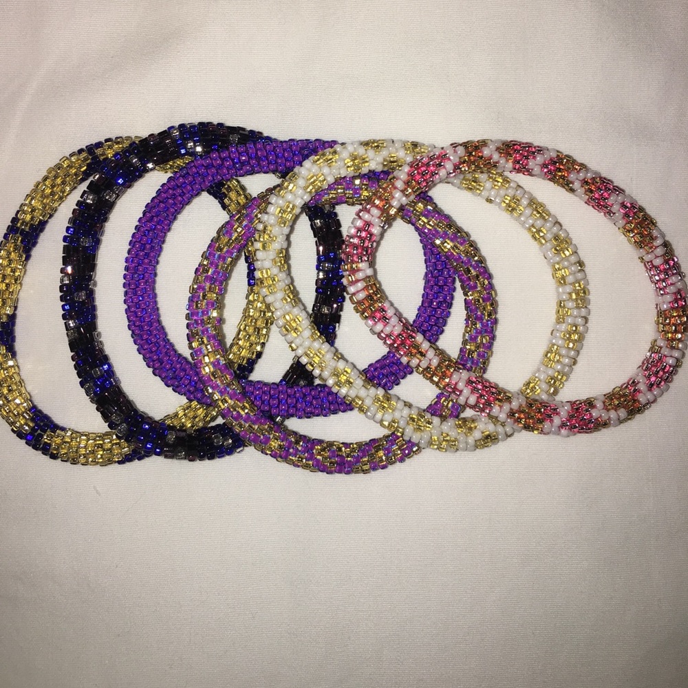 6 Lilly and laura beaded bracelets