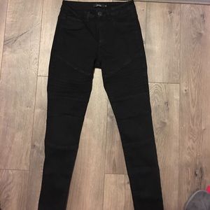 Black Moto jeggings