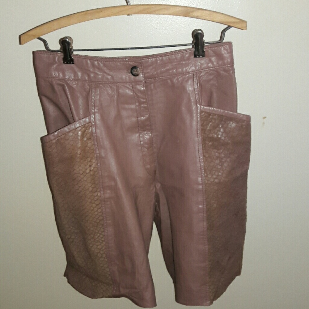 Pair of vintage leather shorts