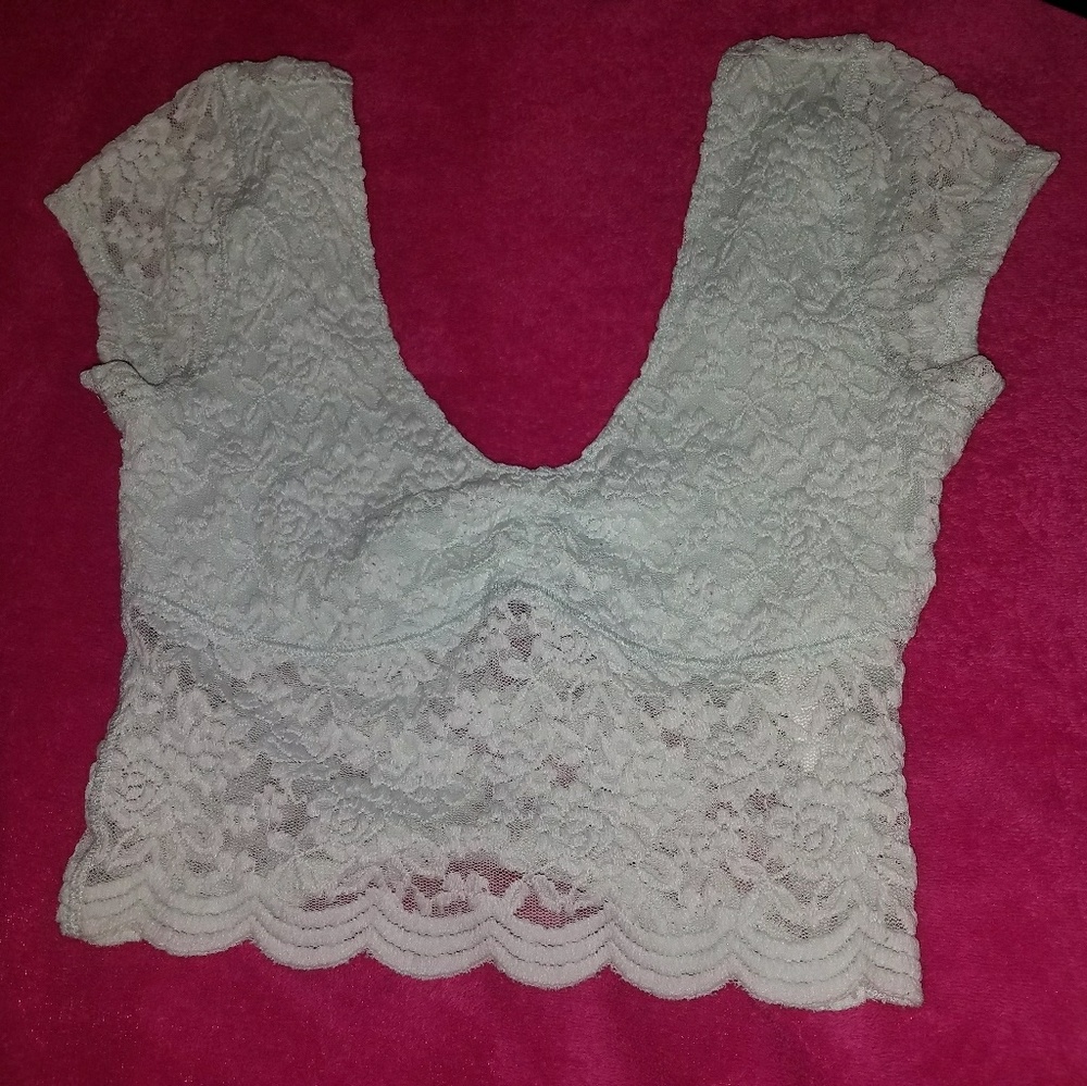 Abercrombie and Fitch Lace Crop Top