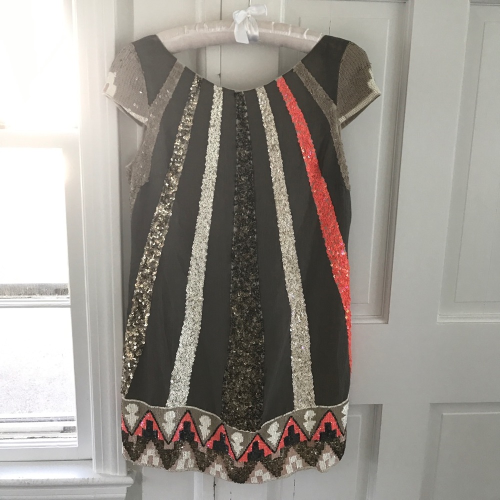 All Saints sequin shift dress