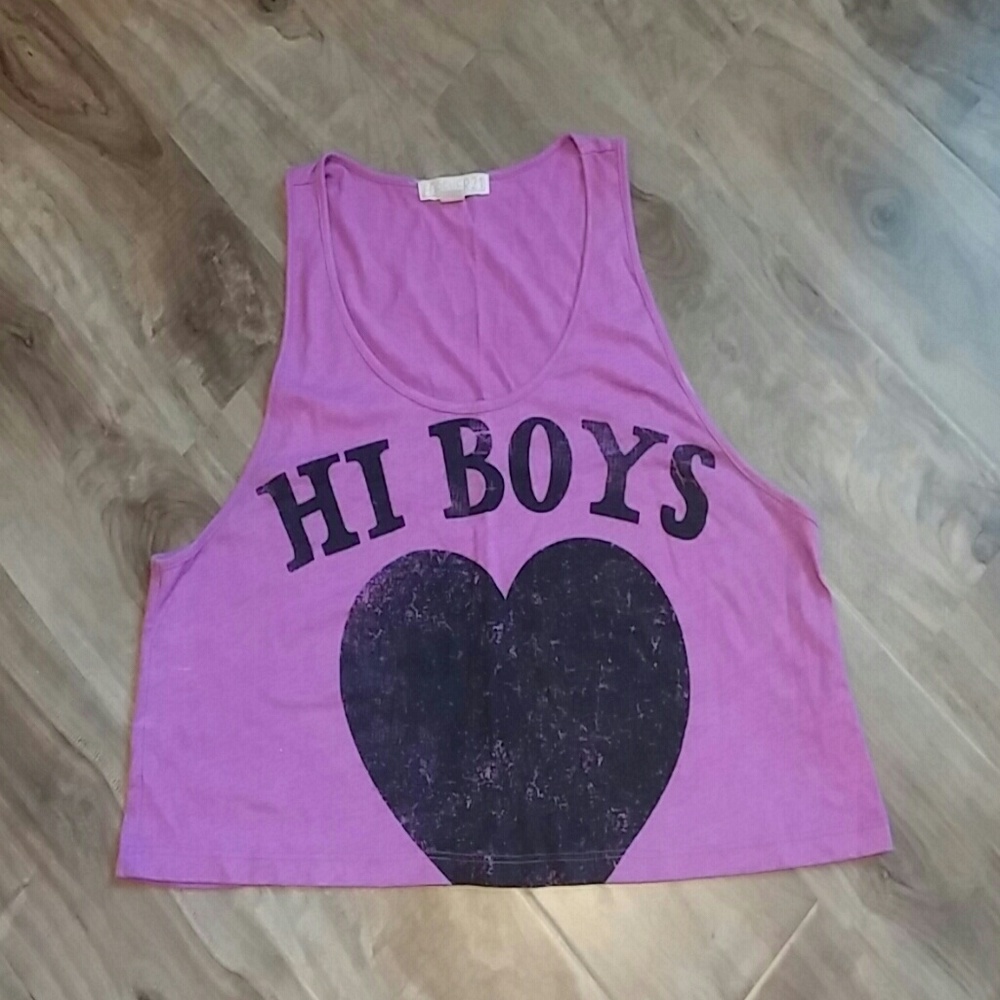Purple belly top