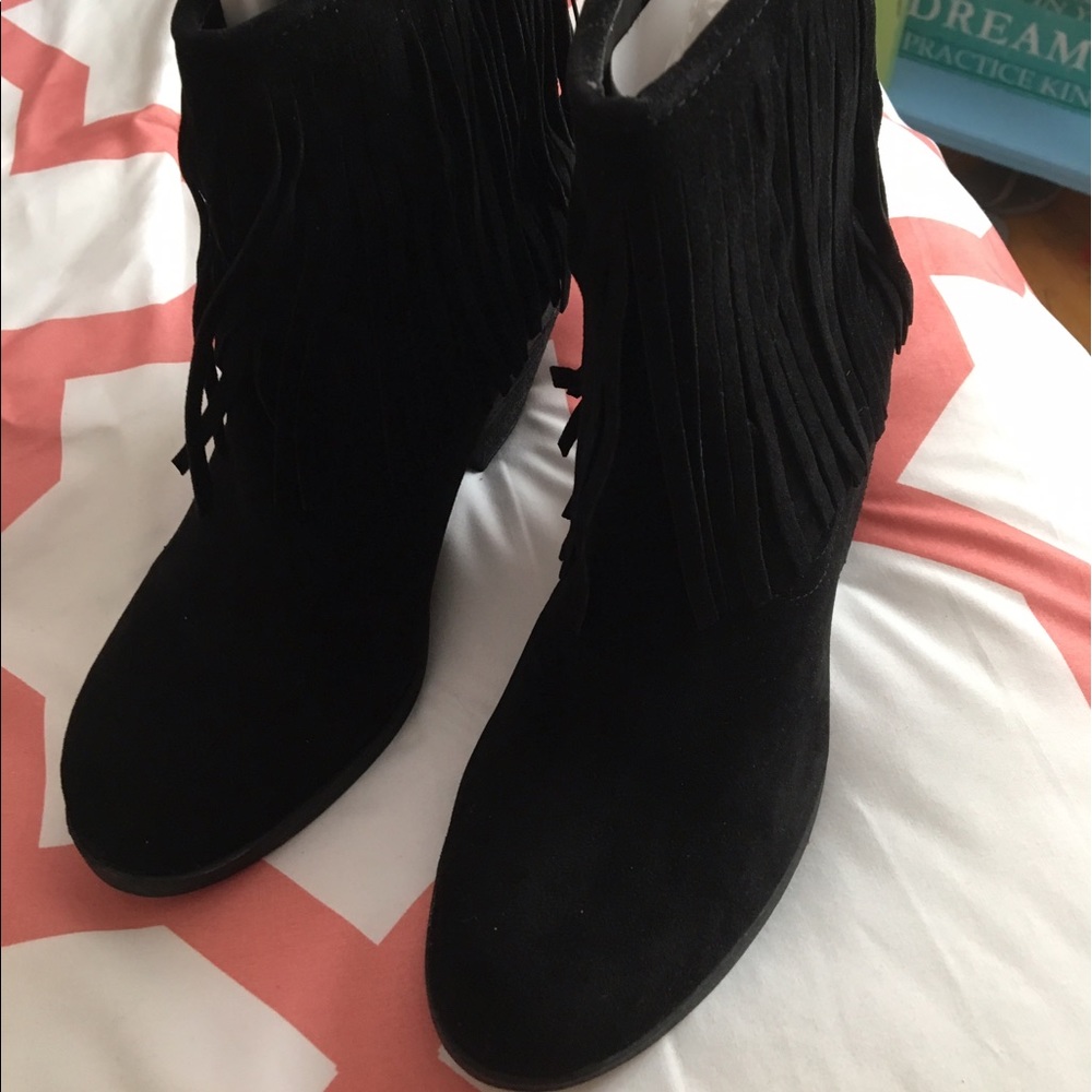 Forever 21 Fringe Booties