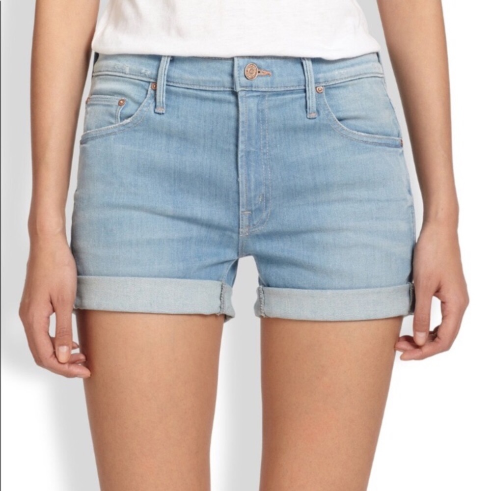 Mother Dropout Cuff Short in Beach House #9
