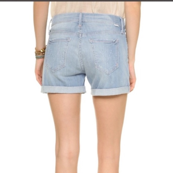 Mother Dropout Cuff Short in Beach House #9 - Picture 3 of 5