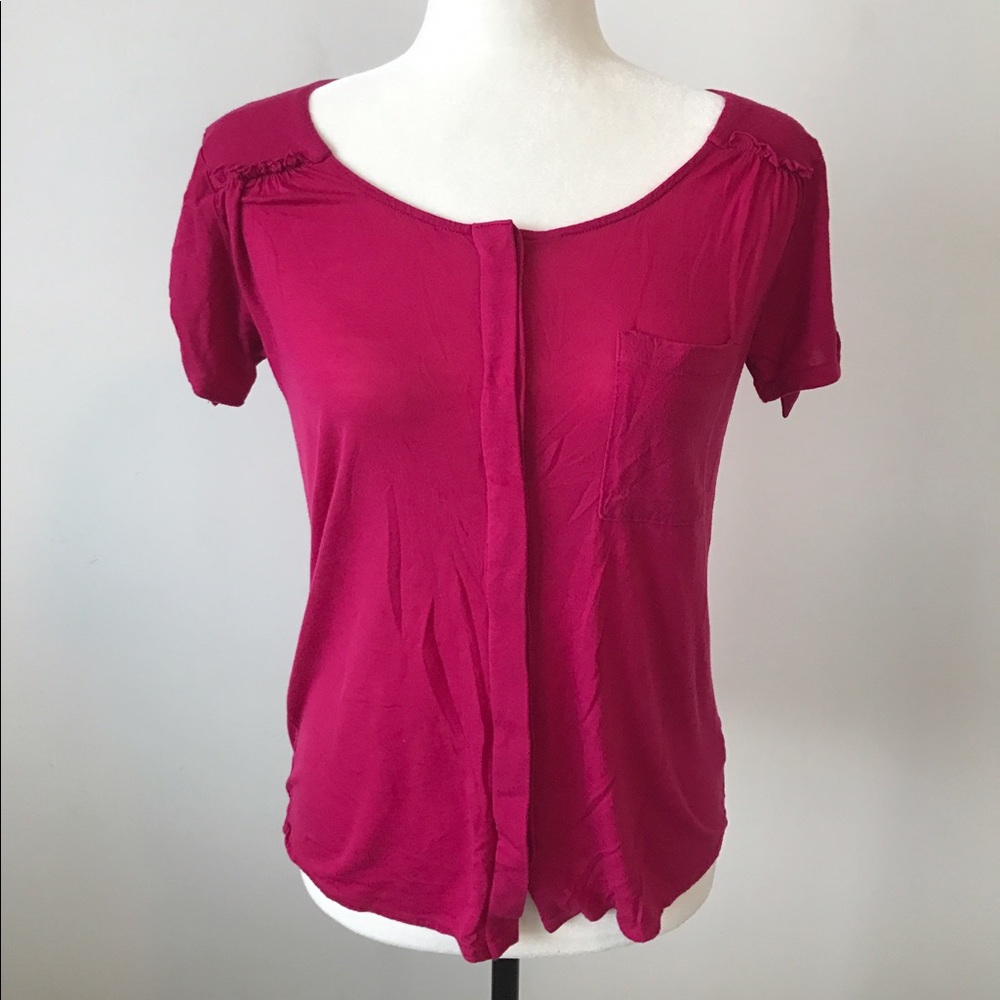 Anthropologie Deletta Short Sleeve Top