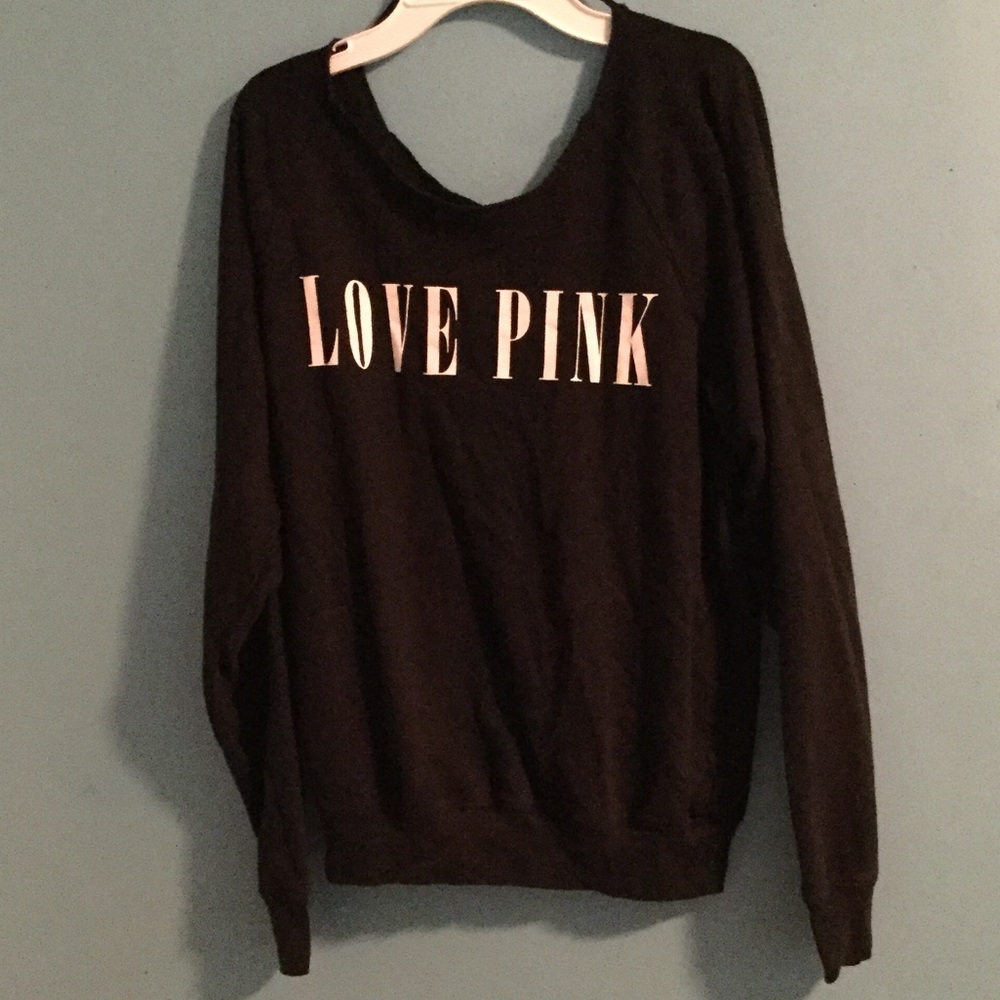 Low neck black Victoria's Secret top