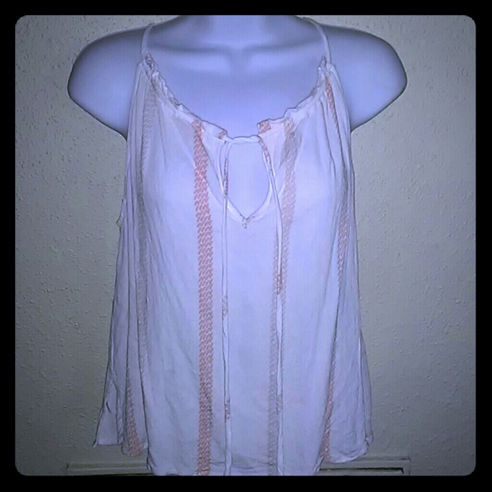 Forever 21 Front Tie Silky Top