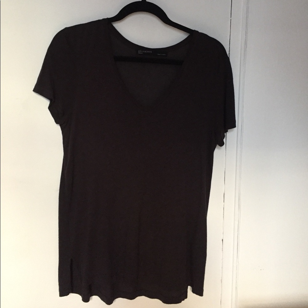 all-saints vneck tee