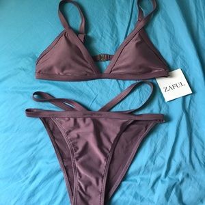 Rusted rose pink bikini