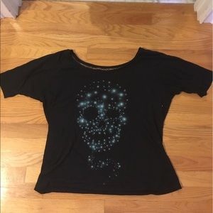 Iron fist off the shoulder constellation skull top