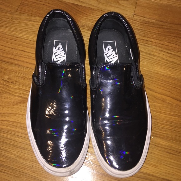 metallic rainbow vans