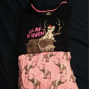 Disney Olaf and Sven Pajamas from Frozen