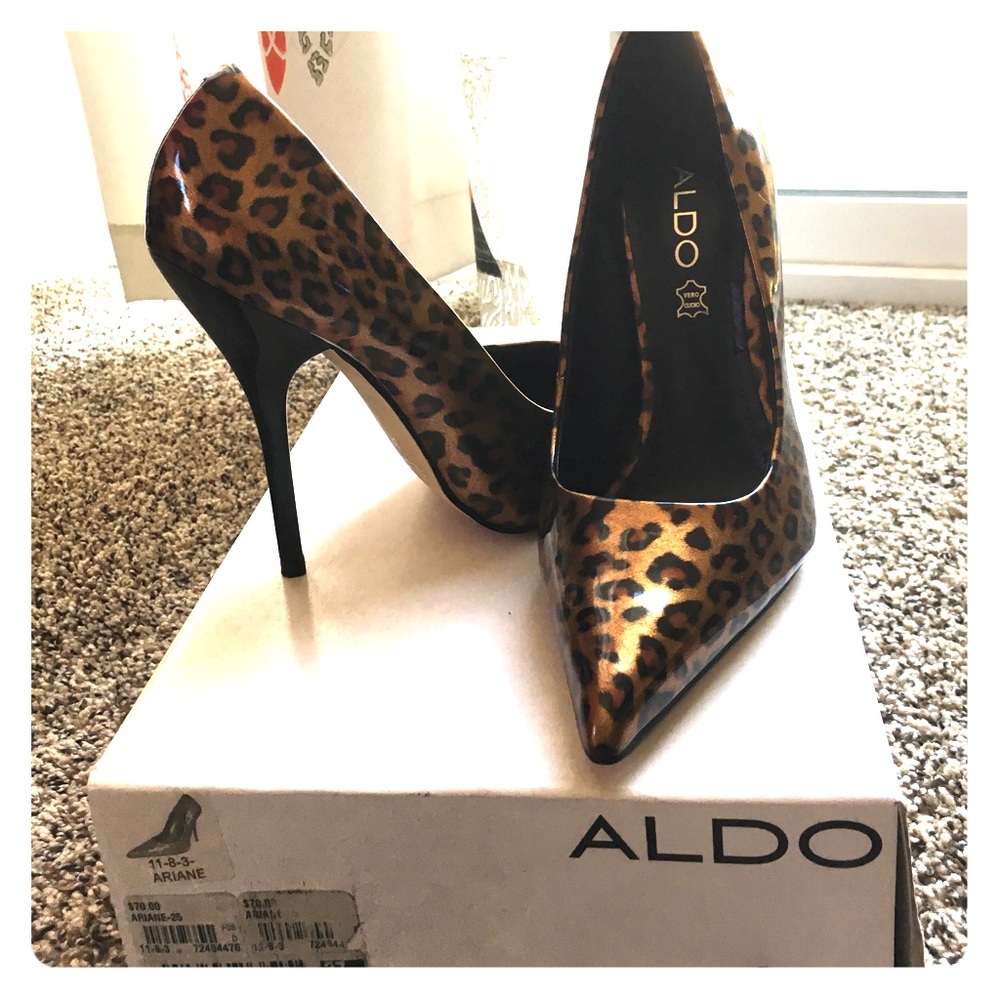 Aldo Leopard Print Stilettos