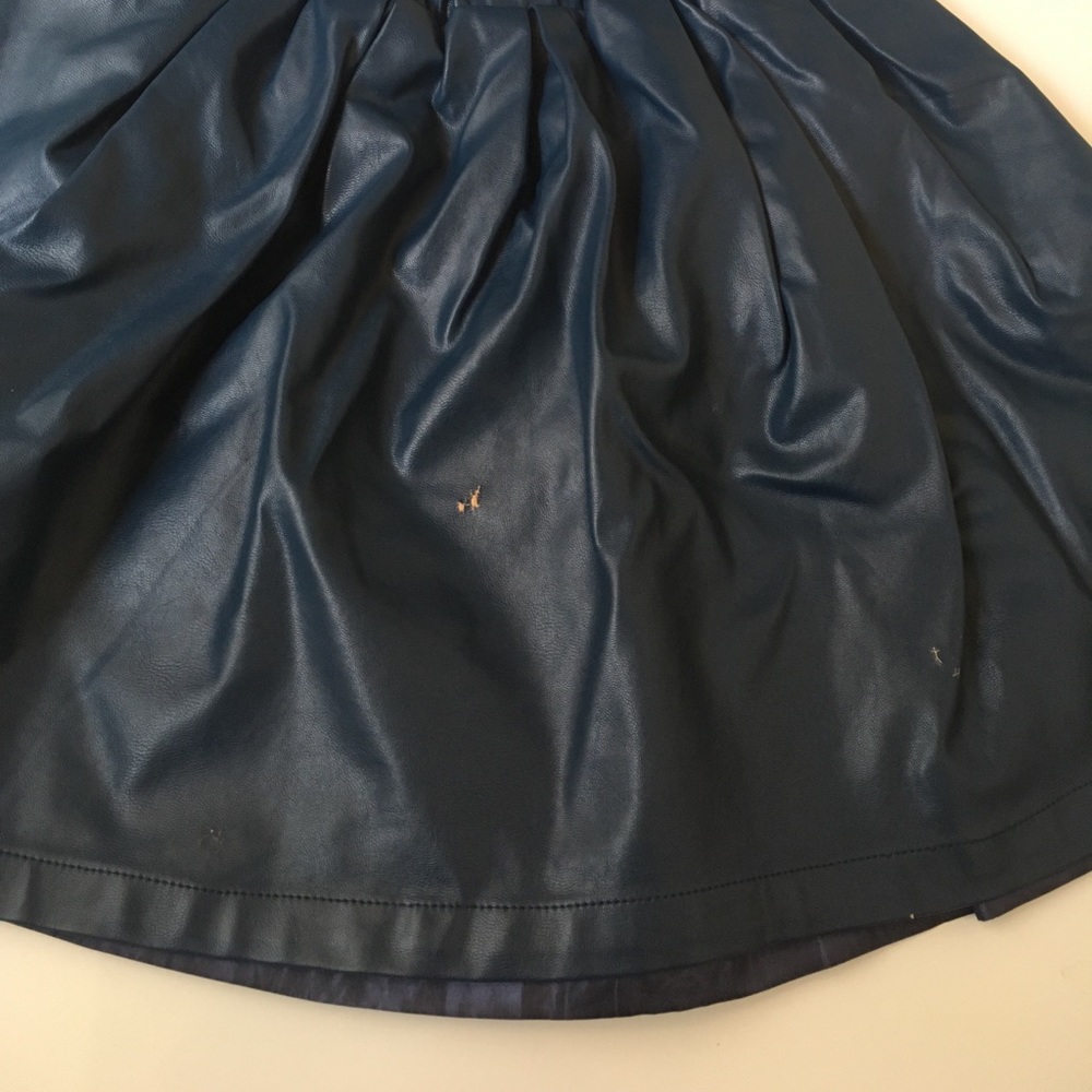 Blue Leatherette Skirt Size 8 - Picture 8 of 8