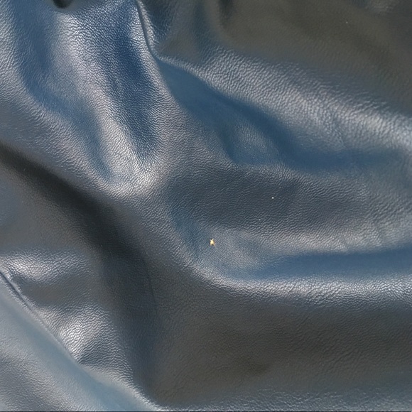 Blue Leatherette Skirt Size 8 - Picture 7 of 8