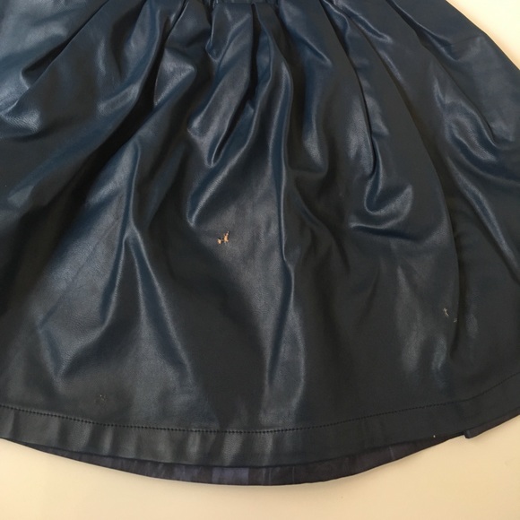 Blue Leatherette Skirt Size 8 - Picture 8 of 8