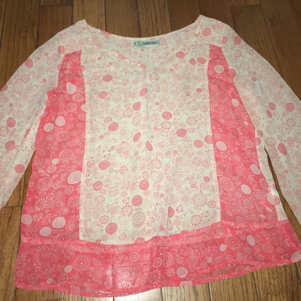 Perfect Sheer Long Sleeve Blouse!