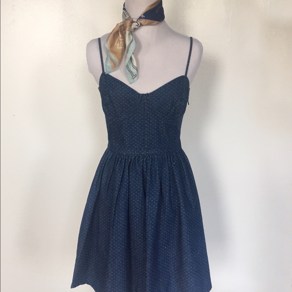 VINTAGE FREE PEOPLE denim dress
