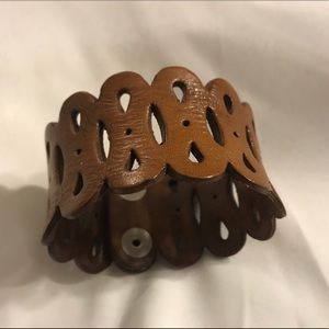 Leather cuff bracelet