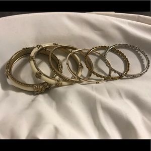 Multiple boho bracelets