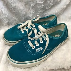 Blue suede Vans