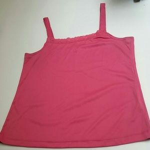 Pink lace tank