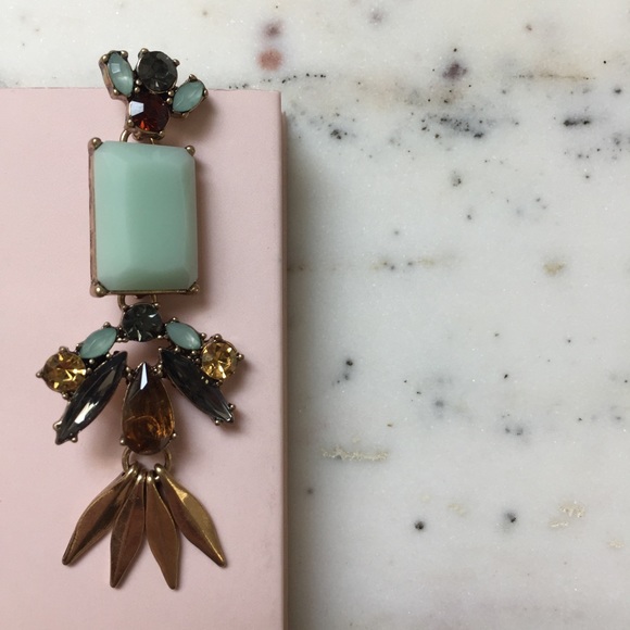 "Autumn" Earrings || Light Blue Tassel Statement - Picture 6 of 8