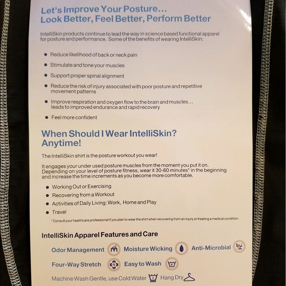 Intelliskin posture and performance shirt - Picture 3 of 3